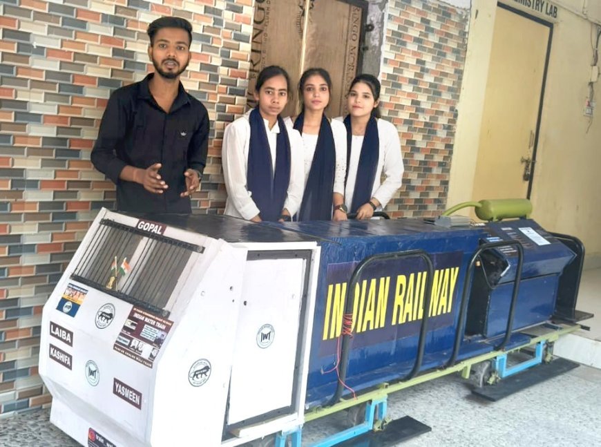 Students from Islamia Girls' College and Gopal Build Water-Powered Train Prototype in India